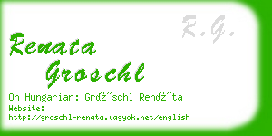 renata groschl business card